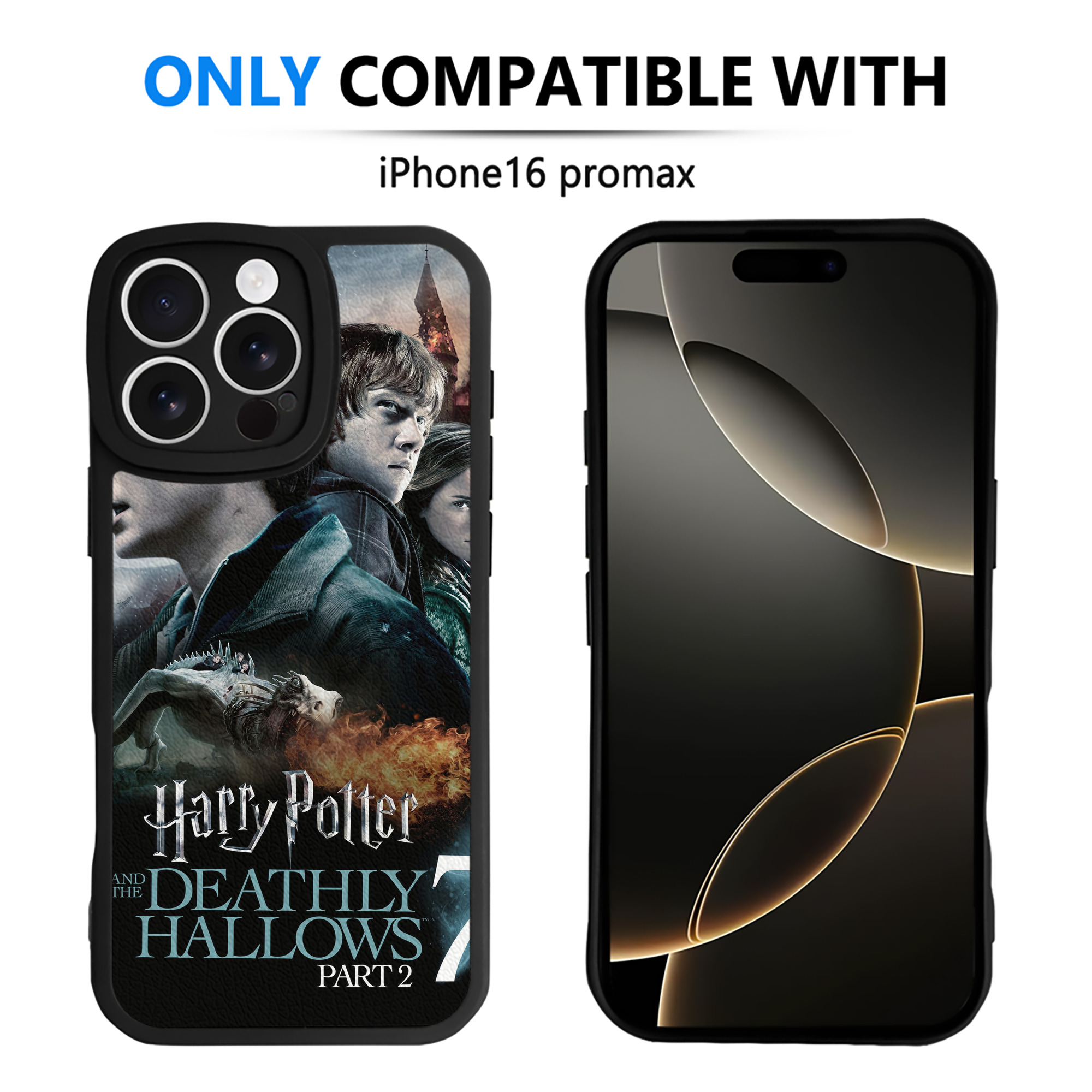 （画像用） Harry Potter ハリー・ポッターシリーズ 【iPhone 16シリーズ対応】シリコンスマホケース（レザー調） 材質：シリコン